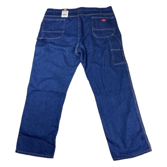 DICKIES NWT MEN'S CARPENTER FIT BLUE DENIM JEANS WAIST 44 LENGTH 32 NEW - Picture 8 of 8